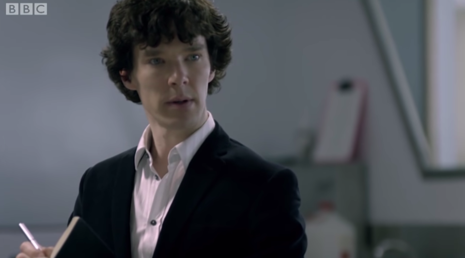 <div><p>"The show treats him like he's some otherworldly genius, even though he's just an asshole. Also, I'm never gonna forgive the show for having the solution to a murder be a goddamn boomerang. Sherlock's explanation for that murder was so dumb, yet they portrayed it as sexy. Gag!"</p><p>—<a href="https://www.buzzfeed.com/callusedsilk" rel="nofollow noopener" target="_blank" data-ylk="slk:Nisha M;elm:context_link;itc:0;sec:content-canvas" class="link ">Nisha M</a></p></div><span> BBC</span>