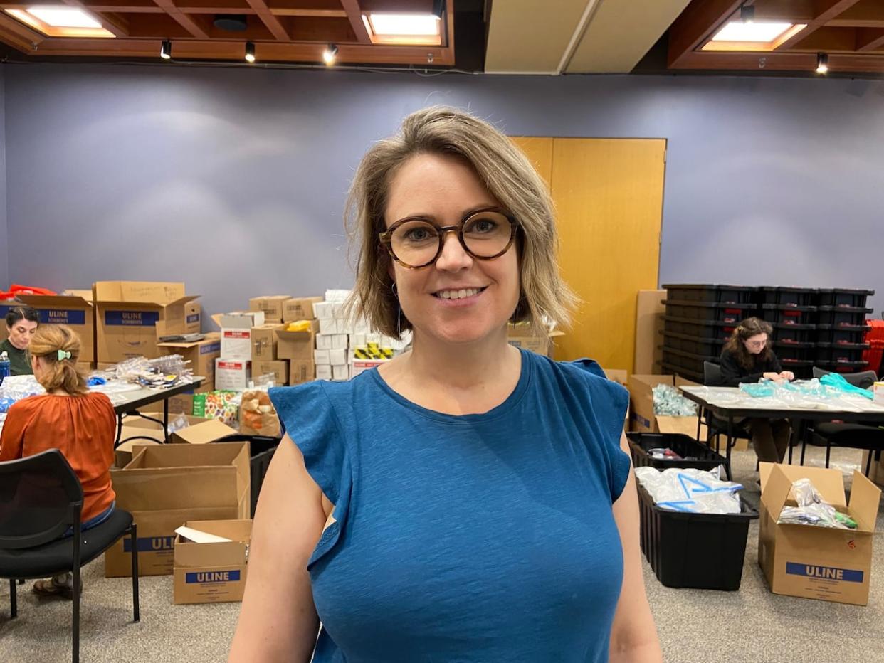 Sharon Murray, the archives advisor at the Council of Nova Scotia Archives, has been managing the disaster kit iniaitive.  (Erin MacInnis/CBC - image credit)