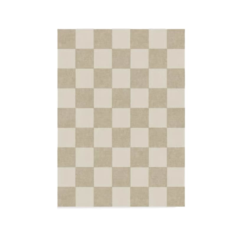 Jaque Checkered Stone Rug, 5' x 7'