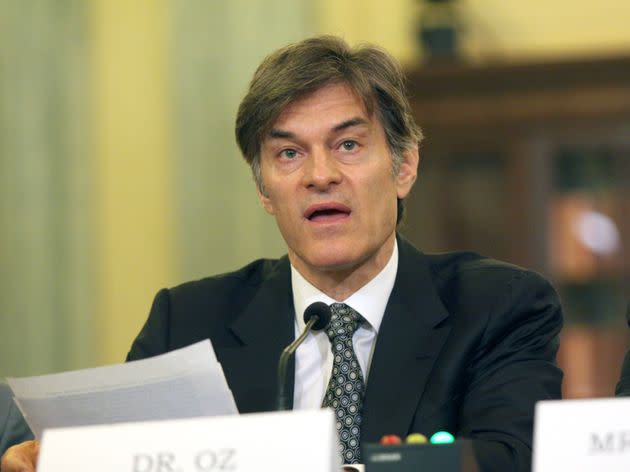 Dr. Mehmet Oz testified before a Senate panel in 2014 about the deceptive marketing behind weight-loss products. Now Oz is running to become one of the lawmakers doing the grilling. (Photo: Lauren Victoria Burke via Associated Press)