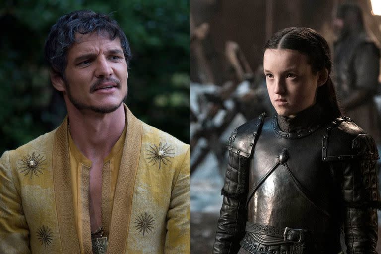 Pedro Pascal y Bella Ramsey en Game of Thrones