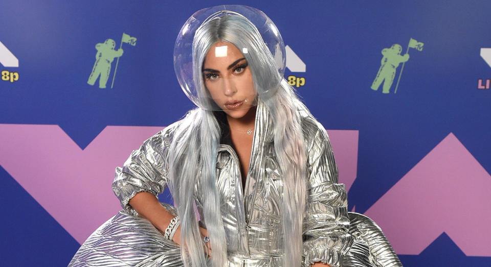 Lady Gaga's make-up artist has revealed the exact products she used to create the singer's beauty look at the VMAs 2020.  (Getty Images)