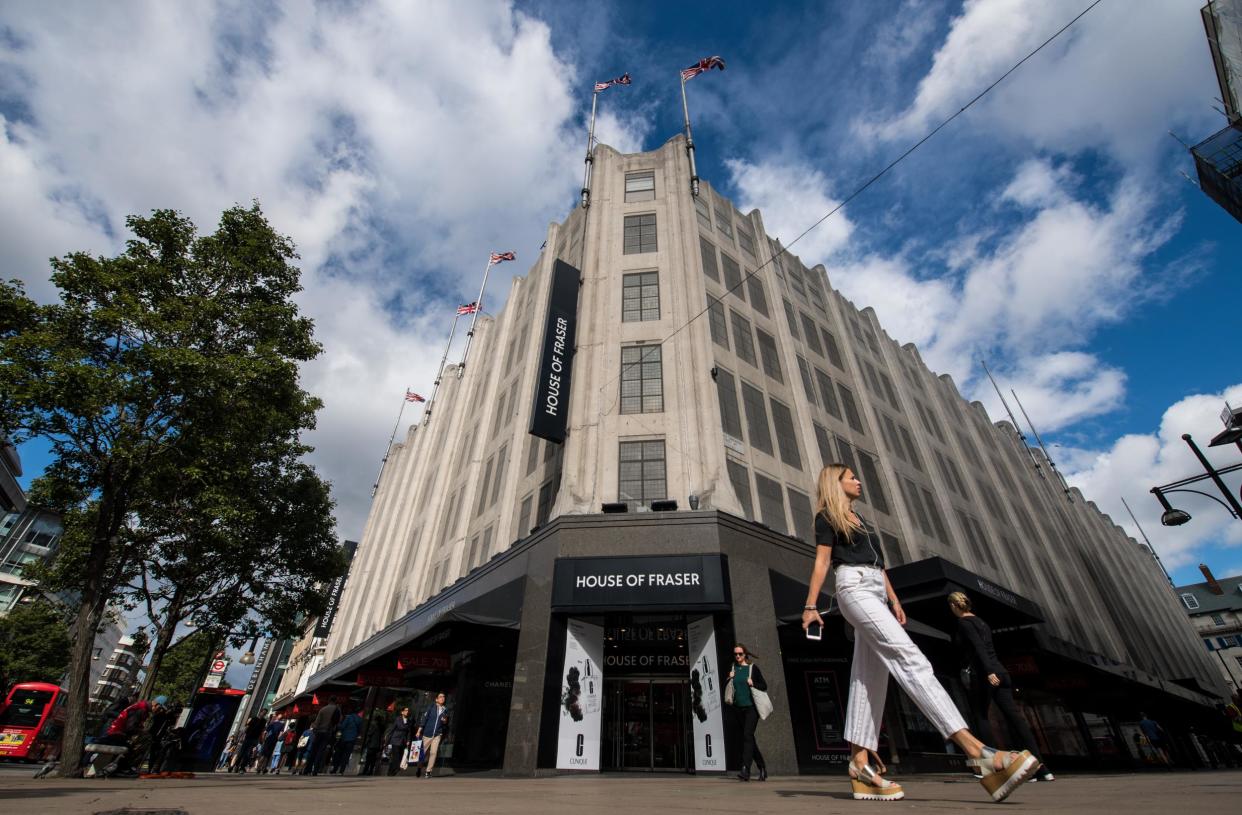 House of Fraser on Oxford Street has been spared closure: Getty Images