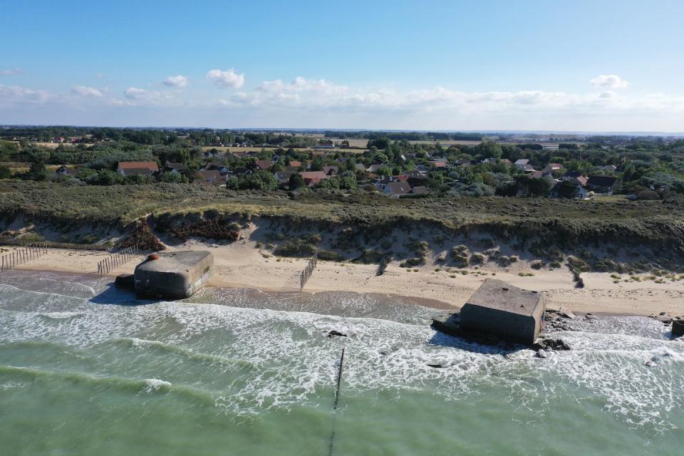 La dune du platier d’Oye au droit du lotissement. Vue prise en 2019. Eden62,, Fourni par l'auteur