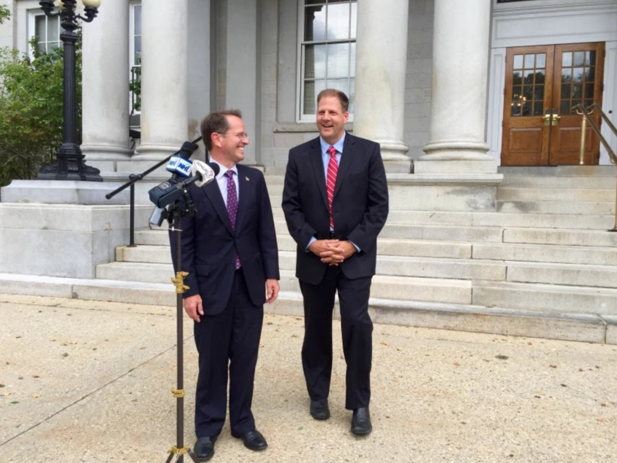 Former gubernatorial rivals Frank Edelblut and Chris Sununu vowed to work together after the latter won a tight race to become the Republican party's nominee in 2016. A few months later, after becoming governor, Sununu nominated Edelblut to serve as his education commissioner.