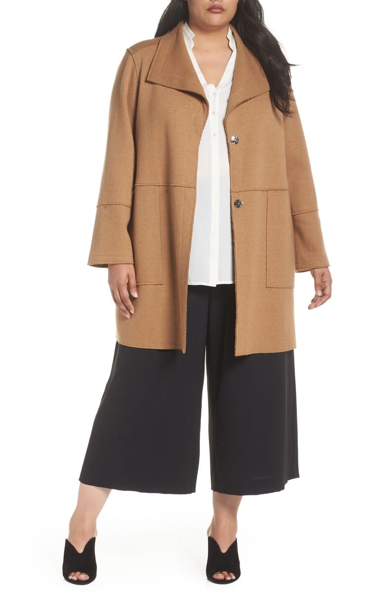 Kenneth Cole Envelope Collar Wool Knit Coat, $248 $165.90, Nordstrom