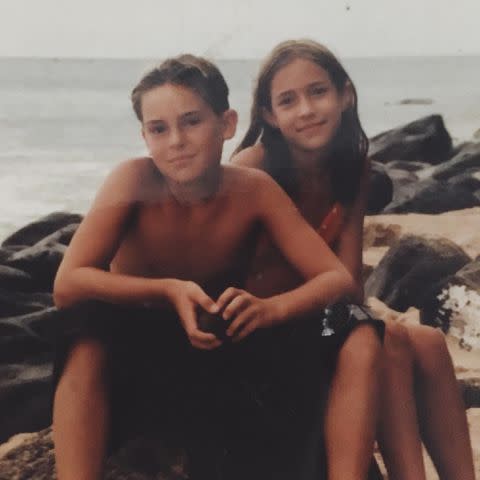 <p>Kristin Cavallari Instagram</p> Kristin Cavallari and her brother Michael Cavallari in a throwback photo.