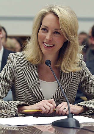 In this March 2007 file photo, former CIA operative Valerie Plame testifies in Washington, D.C.Dennis Cook | Associated Press