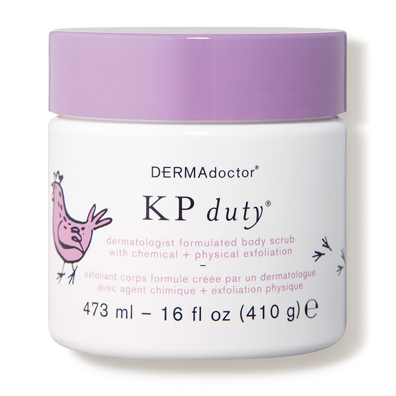 DERMAdoctor KP Duty Dermatologist Formulated Body Scrub with Chemical + Physical Exfoliation 