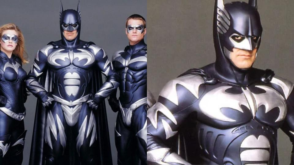 The "ice costume" worn by George Clooney's Batman in 1997's Batman and Robin. 