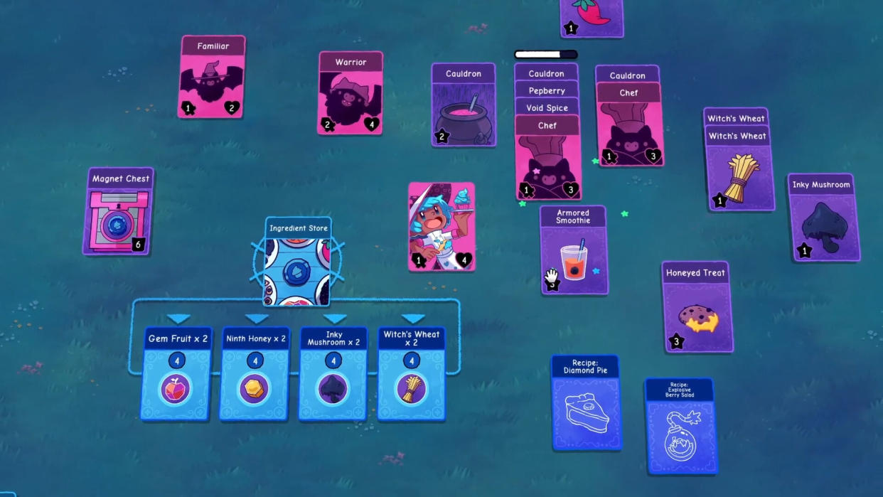  WitchHand card game screenshot. 