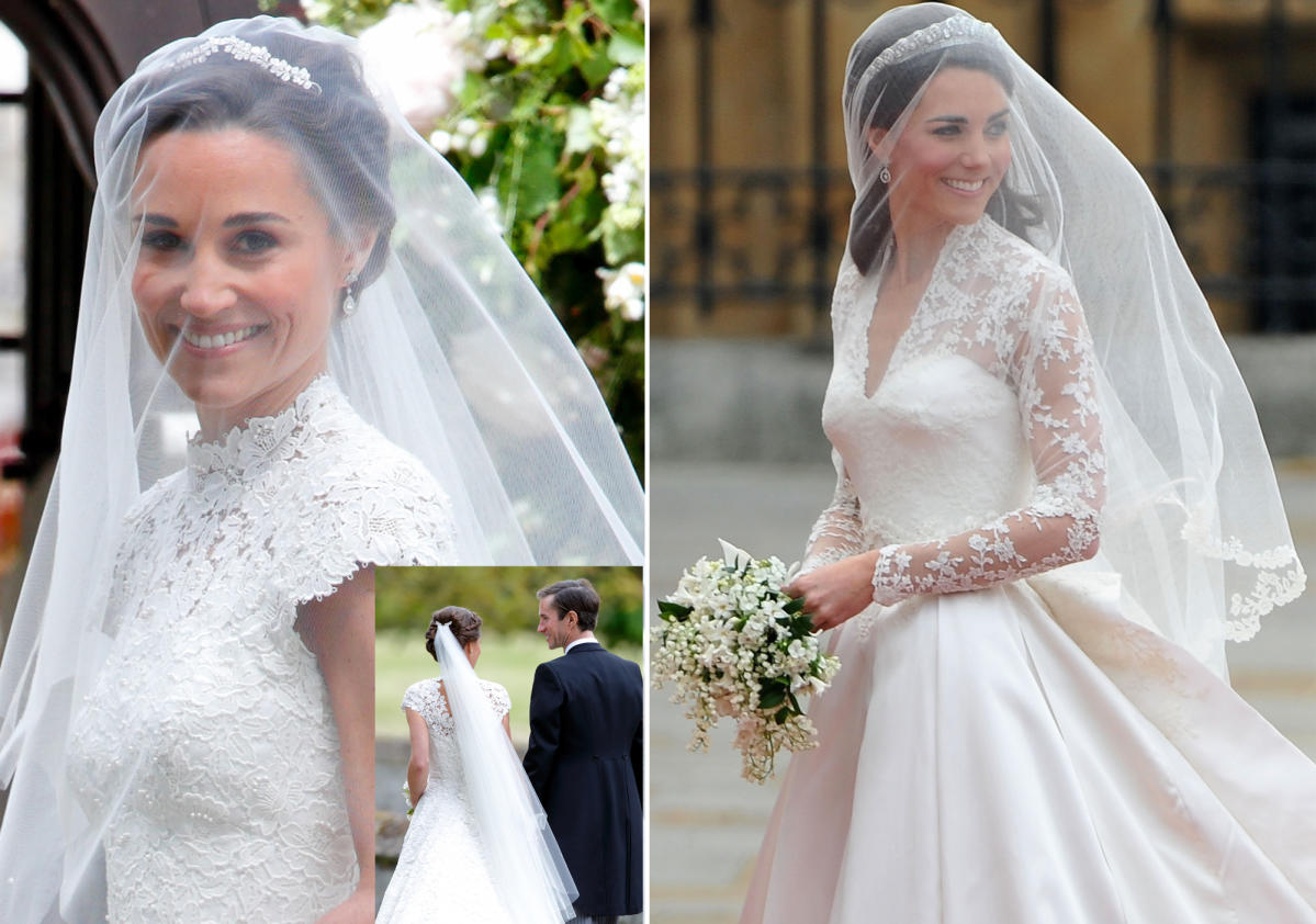 Pippa Middleton vs Kate Middleton: El estilo clásico que definió los  vestidos de novia