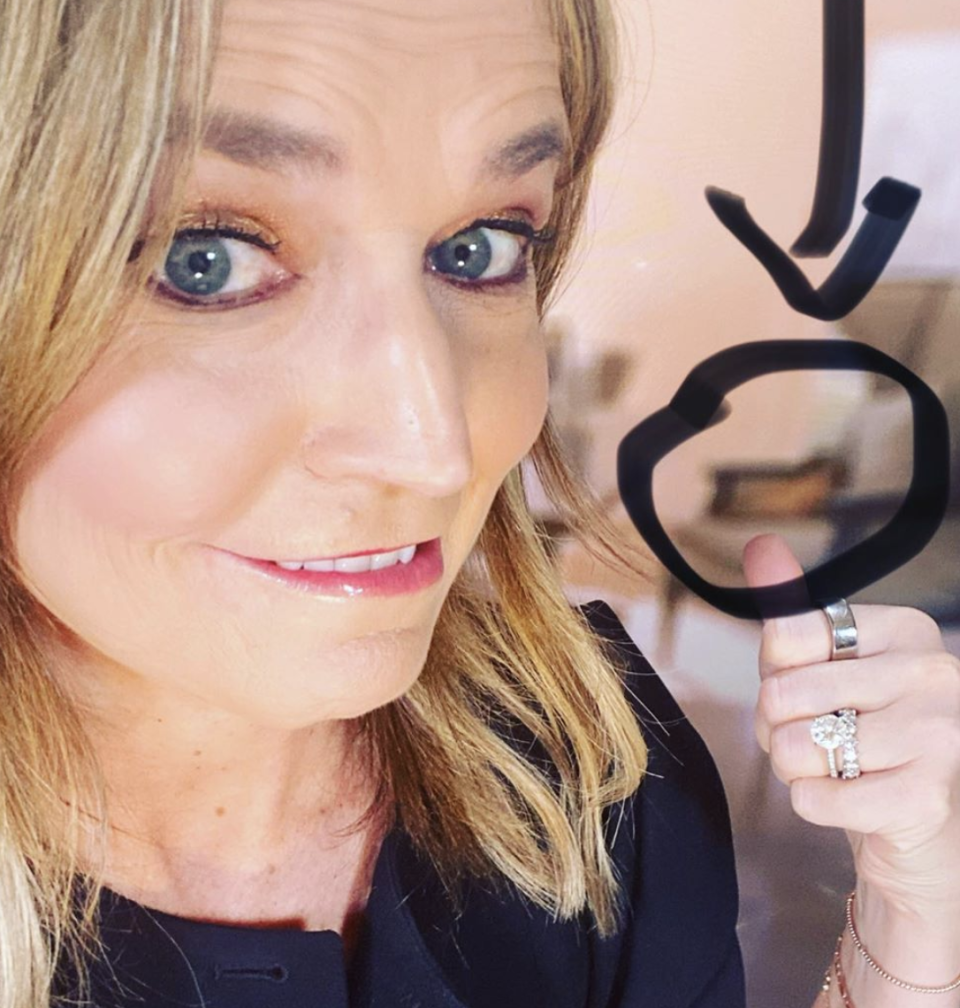 Savannah Guthrie pointed out on Instagram that hr daughter's American Girl doll had been in her background. (Photo: Instagram) 