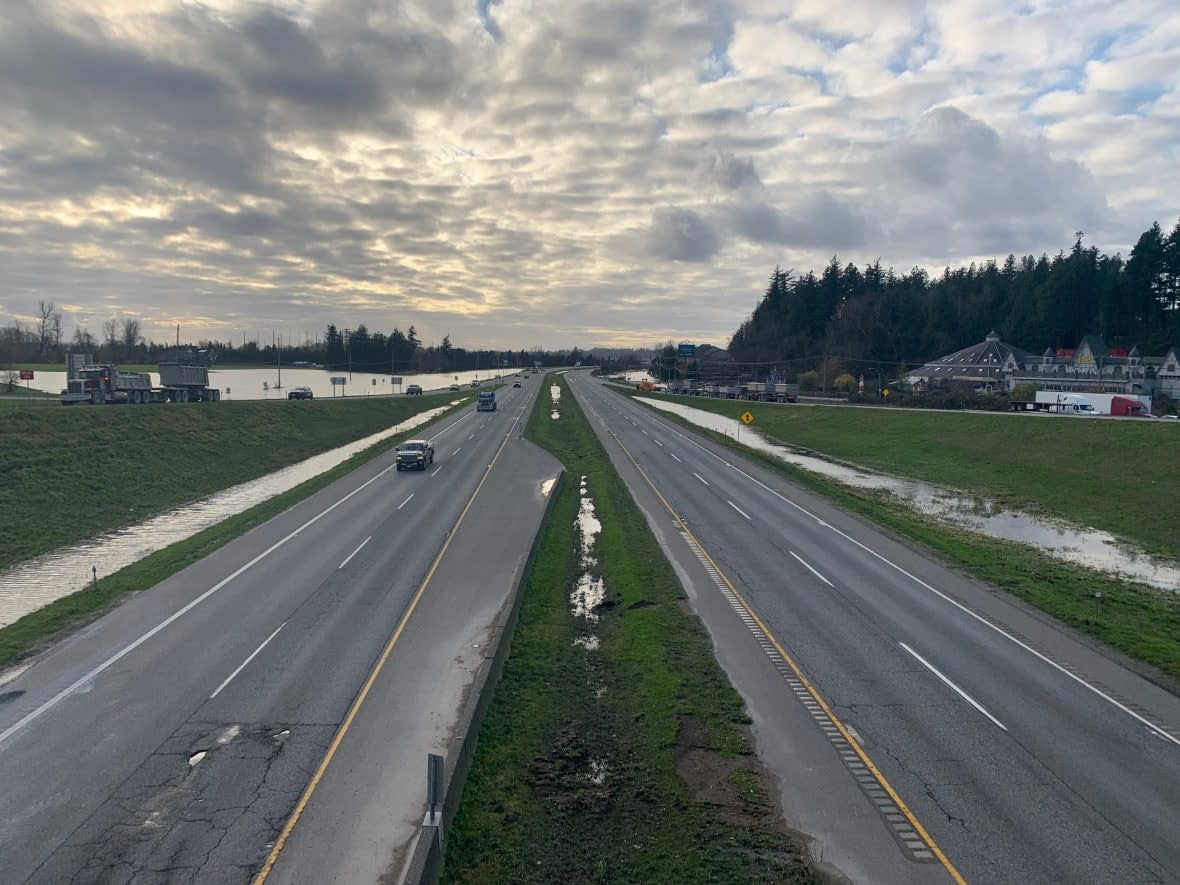 Highway 1 between the Lower Mainland and Hope, B.C., has reopened as of Thursday afternoon, following flooding that kept the highway closed for several days.  (Wildinette Paul/CBC - image credit)