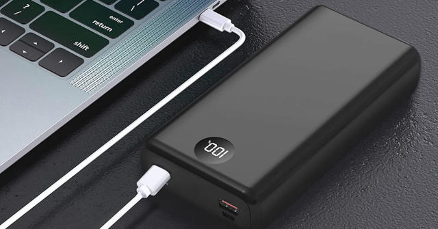 Power bank SEEDARY con capacidad de hasta 30,000 mAh y carga