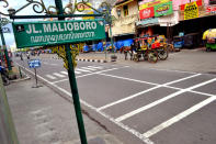 Welcome to Malioboro: A view of the most famous street in Yogyakarta. (