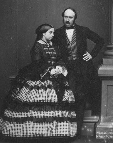 Victoria I y Alberto de Sajonia en 1861 (imagen vía Wikimedia commons)