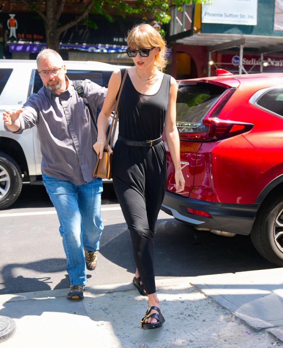 new york, new york may 31 taylor swift is seen on may 31, 2023 in new york city photo by gothamgc images