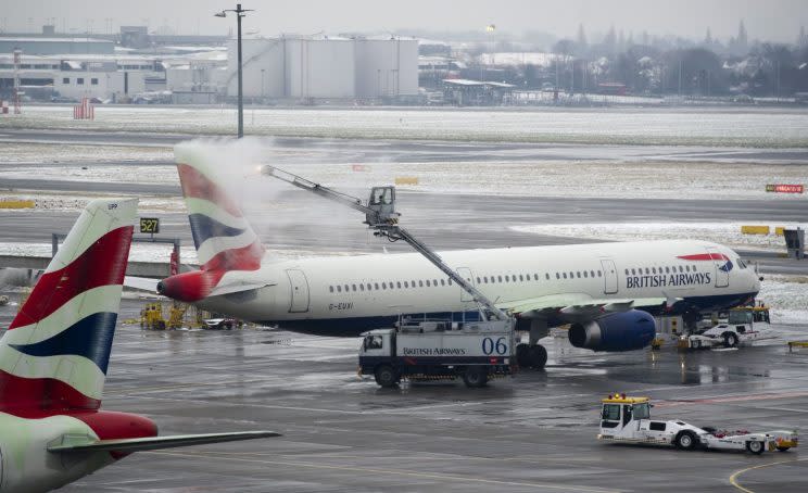 60 BA flights have been cancelled from Heathrow today (REX/Shutterstock) 