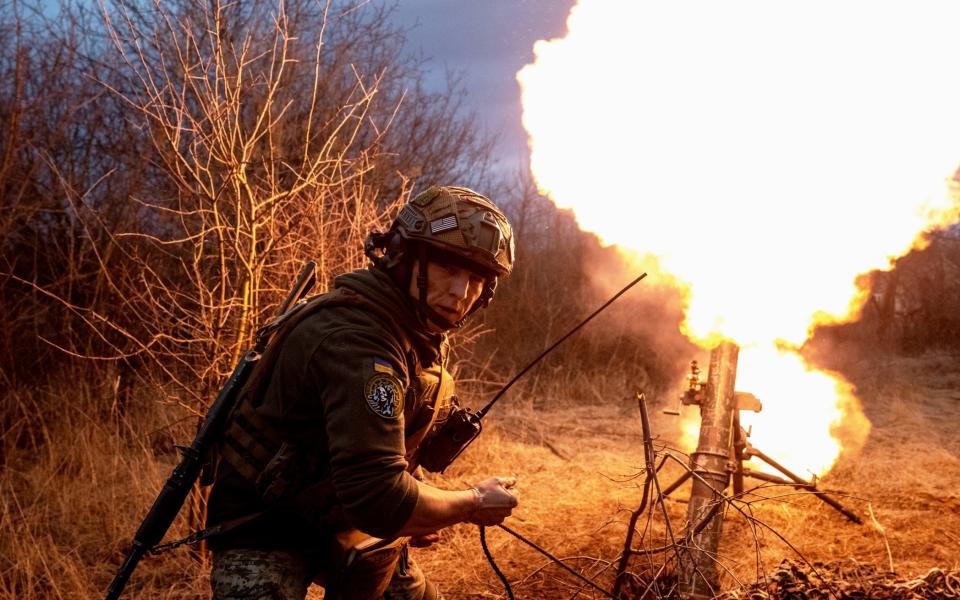 Ukraine's 24th brigade defend the front line in the south of Bakhmut - Anadolu