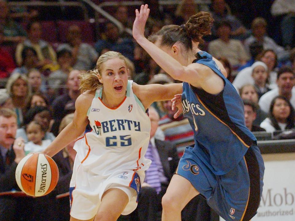 Becky Hammon with the New York Liberty.