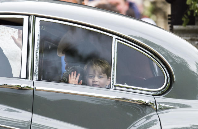  Pippa Middleton married  James Matthews at St Marks Church, Englefield, Berkshire.  Prince George and Princess Charlotte attended the bride. Picture: Arthur Edwards