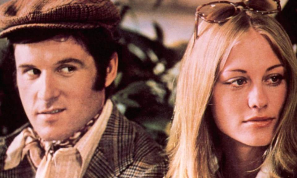 Charles Grodin and Cybill Shepherd in The Heartbreak Kid, 1972.