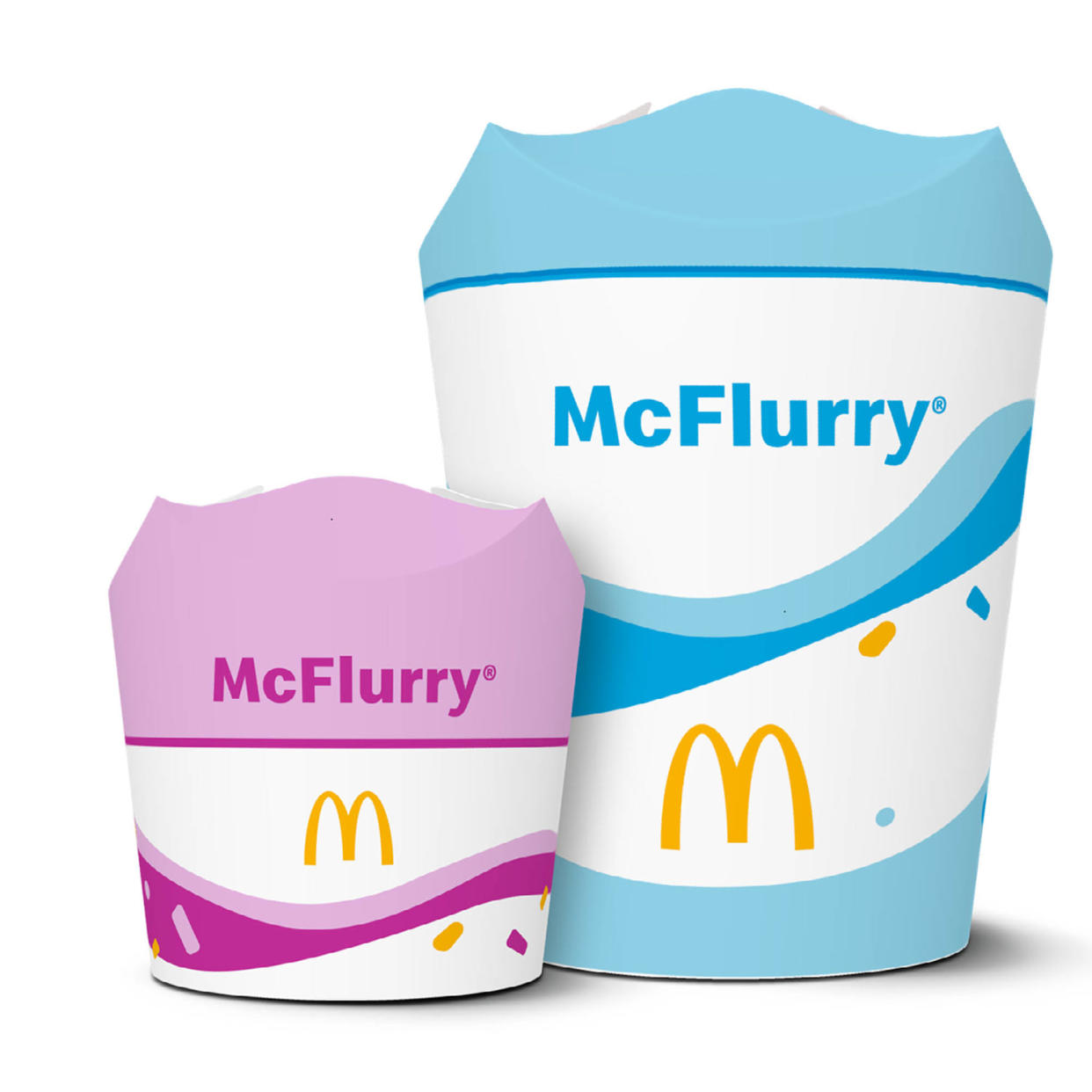 McDonald's new, four-flap McFlurry cups. (McDonalds)