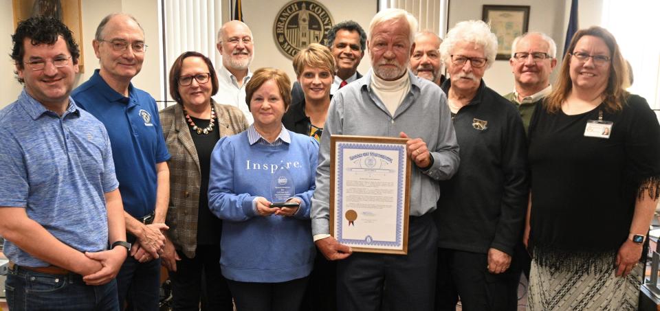 Members of the C-19 Task Force received their award plus a proclamation from the state legislature at Thursday Board of Health meeting.