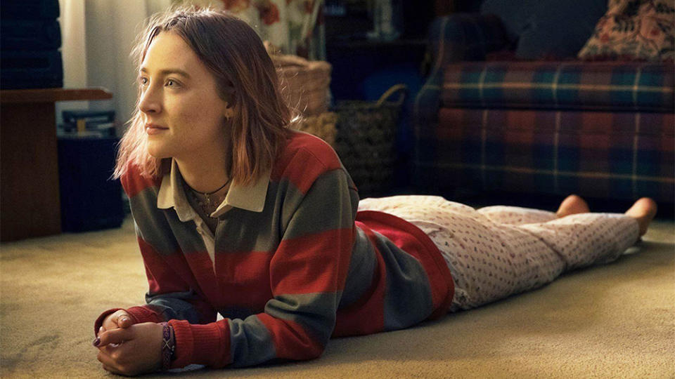 Editorial use only. No book cover usage.Mandatory Credit: Photo by Moviestore/REX/Shutterstock (9224473e)Saoirse RonanLady Bird - 2017