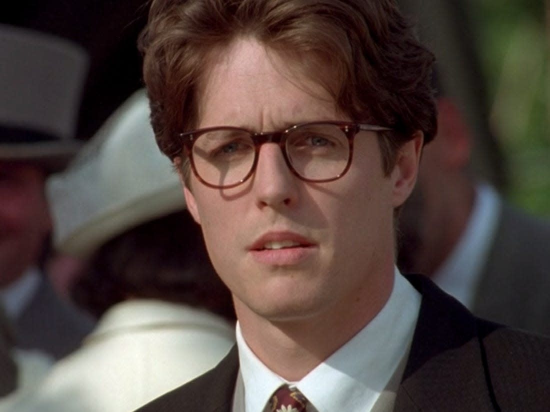 Hugh Grant in Four Weddings And A Funeral (Credit: Rank Film)