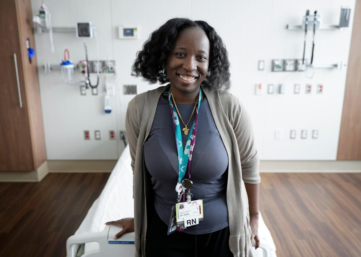 Mount Carmel Grove City Nurse Manager Jatu Boikai is the only Black nurse manager of maternity services in Ohio. She's working to diversify the nursing industry by hiring more Black nurses and technicians.