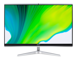 monitor with green screensaver