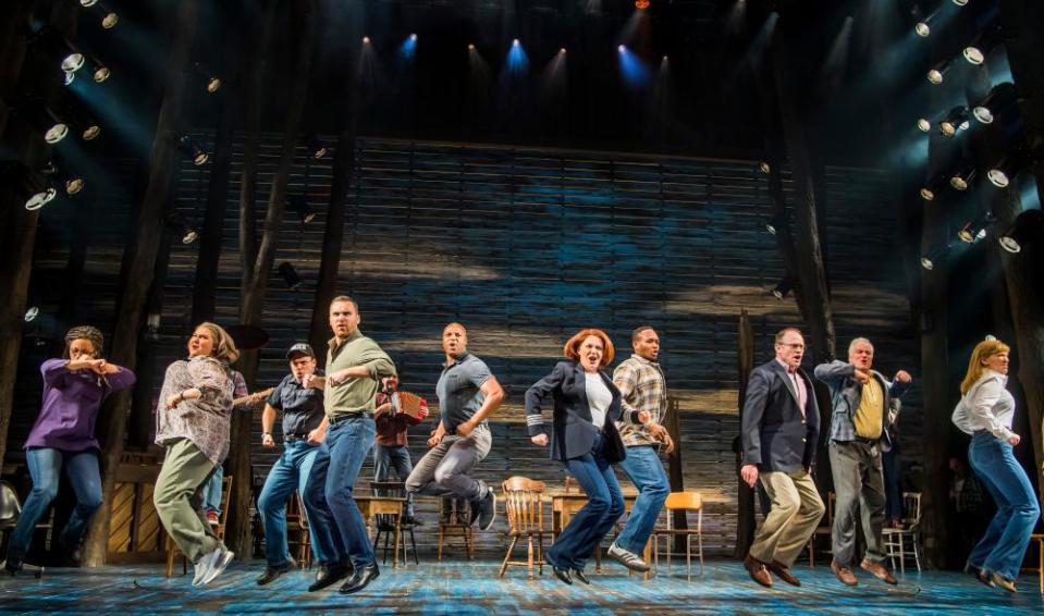 Rachel Tucker in Come from Away at Phoenix Theatre, London.