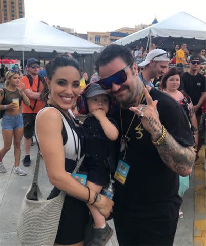 Bam Margera/Instagram Bam Margera, Nikki Boyd, and son Phoenix