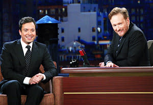 Jimmy Fallon and Conan O'Brien | Photo Credits: Meghan Sinclair/TBS