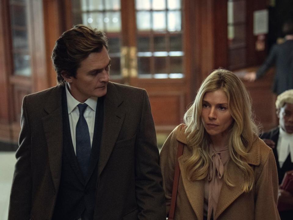 Rupert Friend and Sienna Miller in Netflix drama ‘Anatomy of a Scandal’ (Ana Cristina Blumenkron/Netflix)