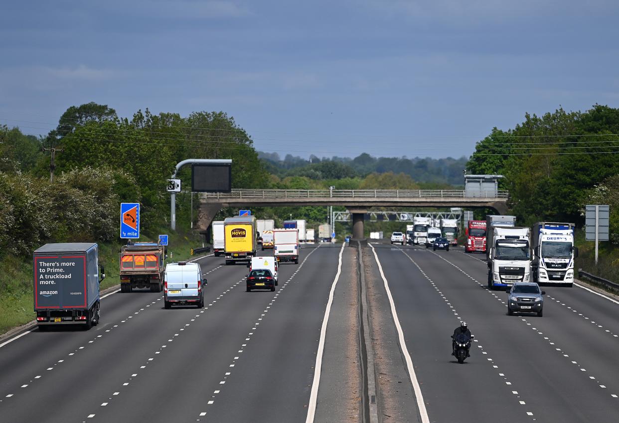 Sections of motorway in England are to be made 60mph zones in a bid to reduce emissions (Getty Images)