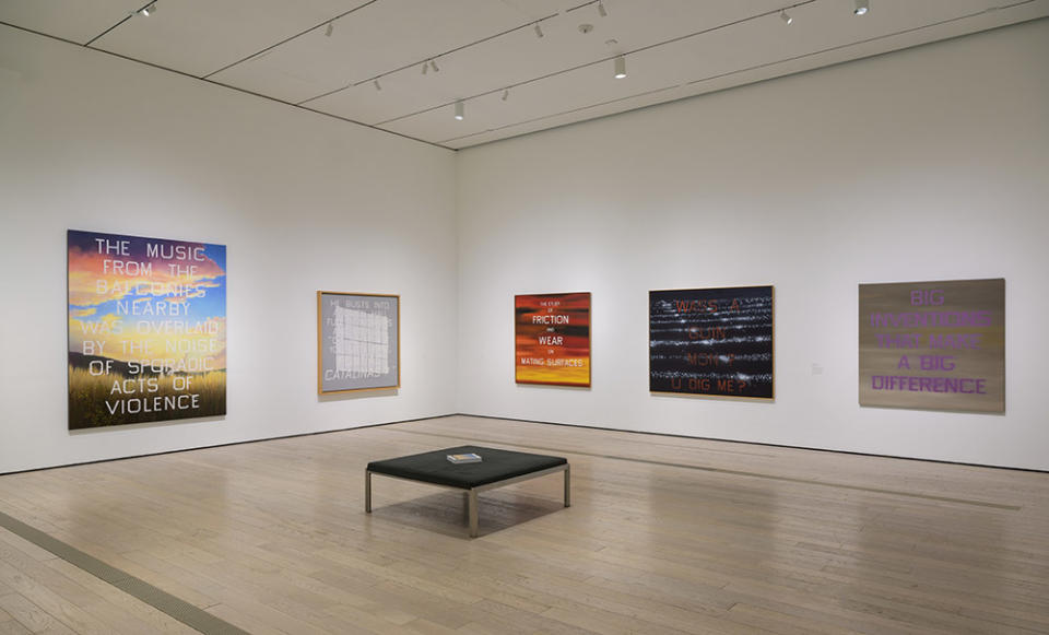 Installation photograph, Ed Ruscha / NOW THEN, Los Angeles County Museum of Art, Apr 7–Oct 6, 2024