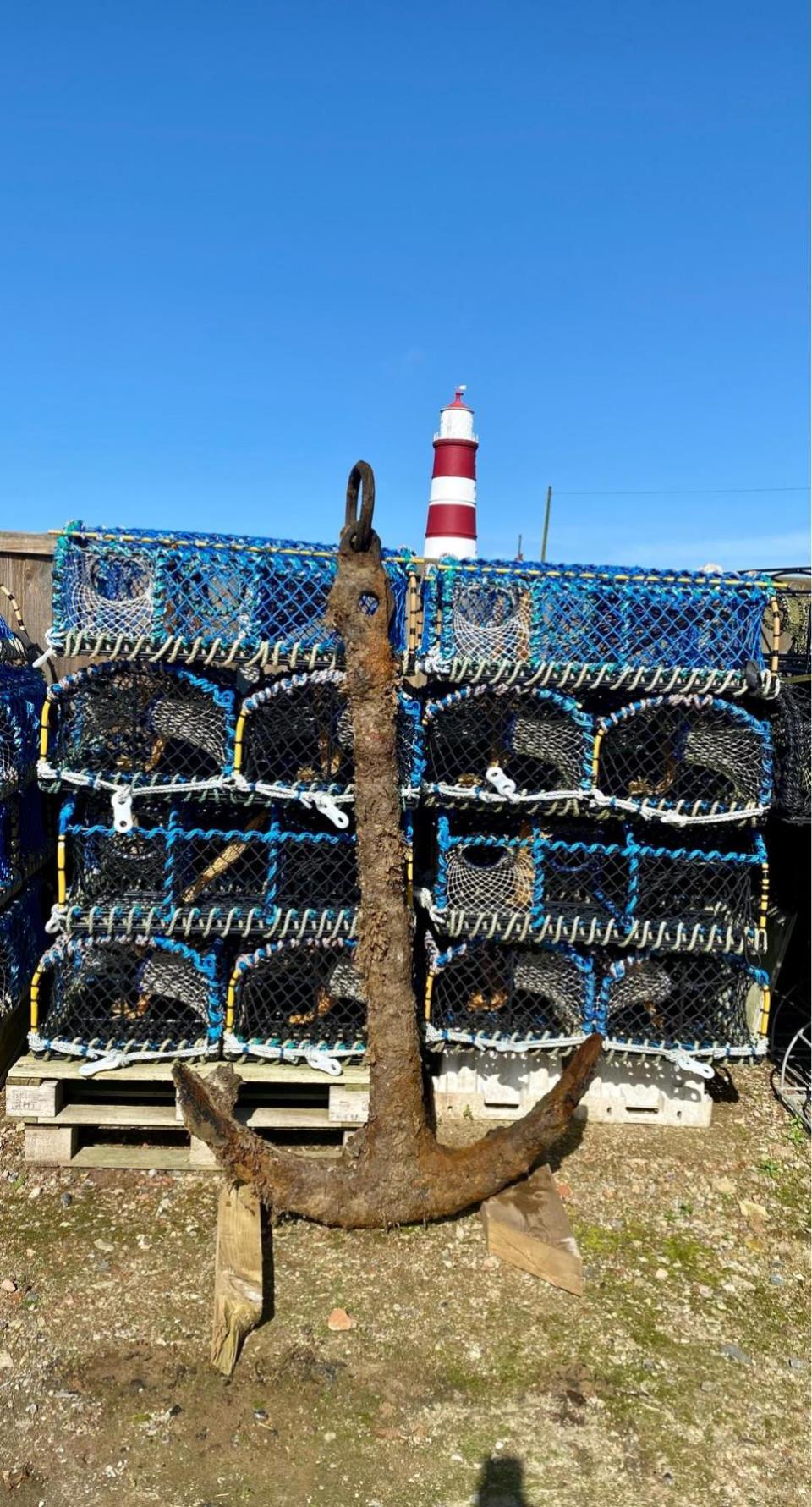 Eastern Daily Press: The anchor was found by Gavin Watling while on a trip for his fishing business Big Nippers Ltd. 