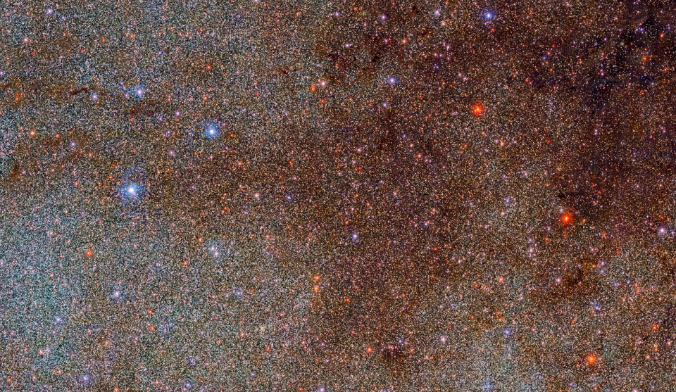 This image shows just a tiny portion of a new survey of the Milky Way, conducted by the Dark Energy Camera in Chile, that revealed an incredible 3.32 billion objects.