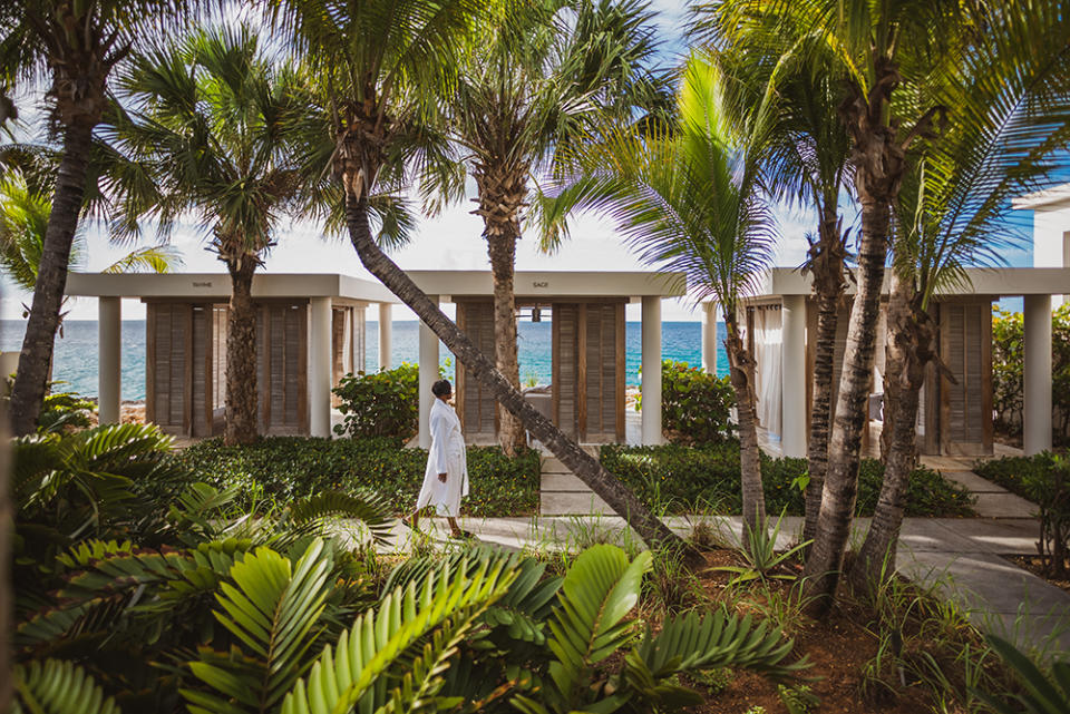 The outdoor spaces the Four Seasons Anguilla