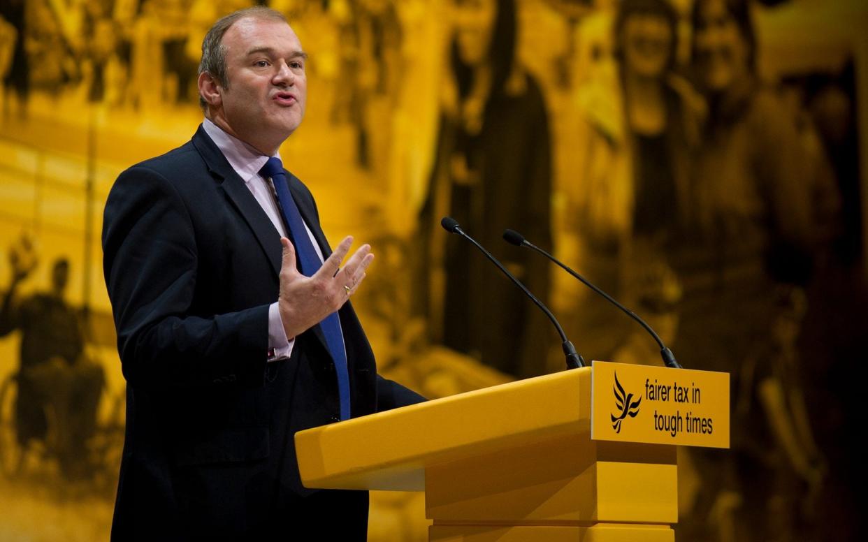 Sir Ed Davey, the Liberal Democrat leader - Christopher Pledger