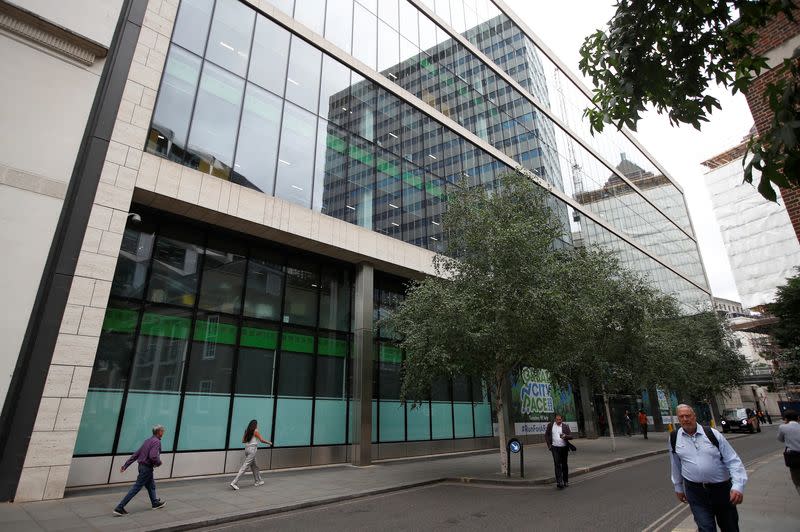 FILE PHOTO: The headquarters of Standard Chartered bank is seen in London