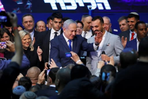 Israeli Prime Minister Benjamin Netanyahu hailed the election as a 'giant' success