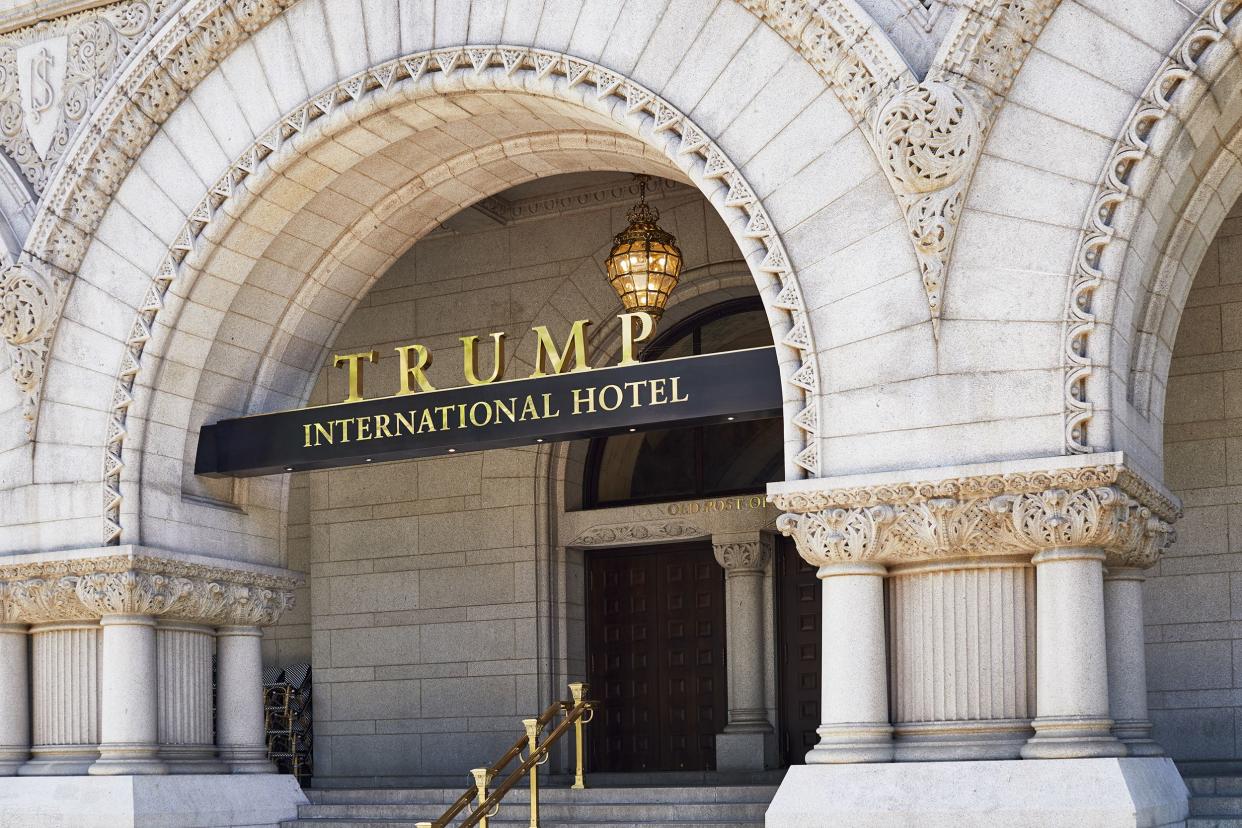 Trump International Hotel sign in Washington D.C.