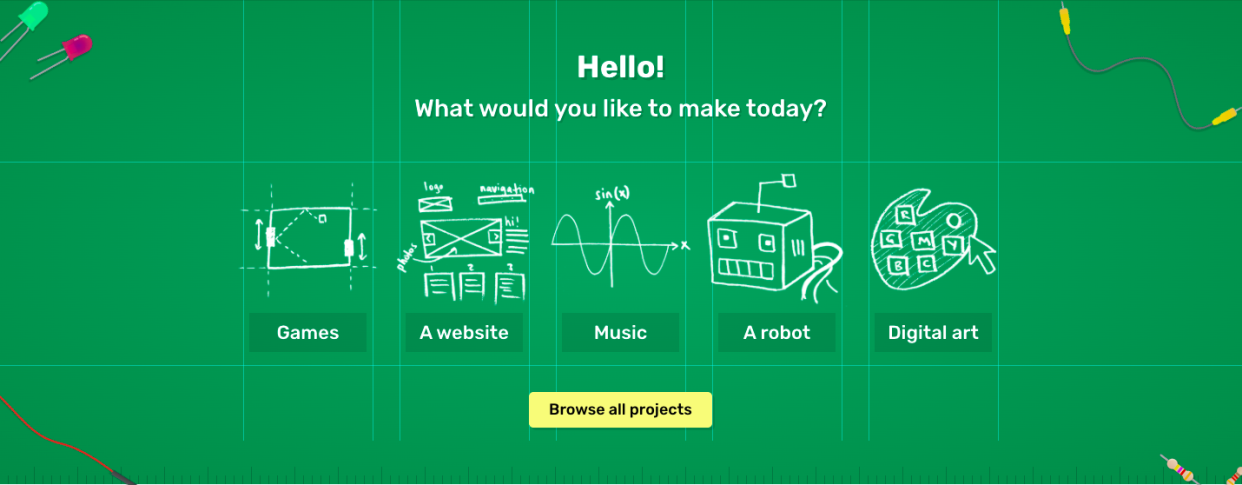best coding websites games for kids projects