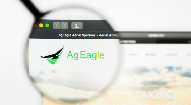 AgEagle (UAVS Stock) logo displayed on a website