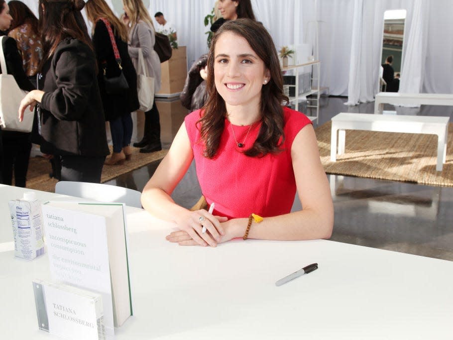 Tatiana Schlossberg attends her book signing in 2019