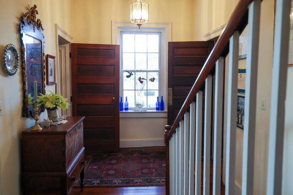 Front hallway in the historic "Todd House" in Shelby County, Kentucky.